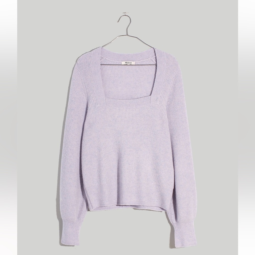 NEW: Madewell Plus Melwood Square-Neck Pullover Sweater in Coziest Yarn